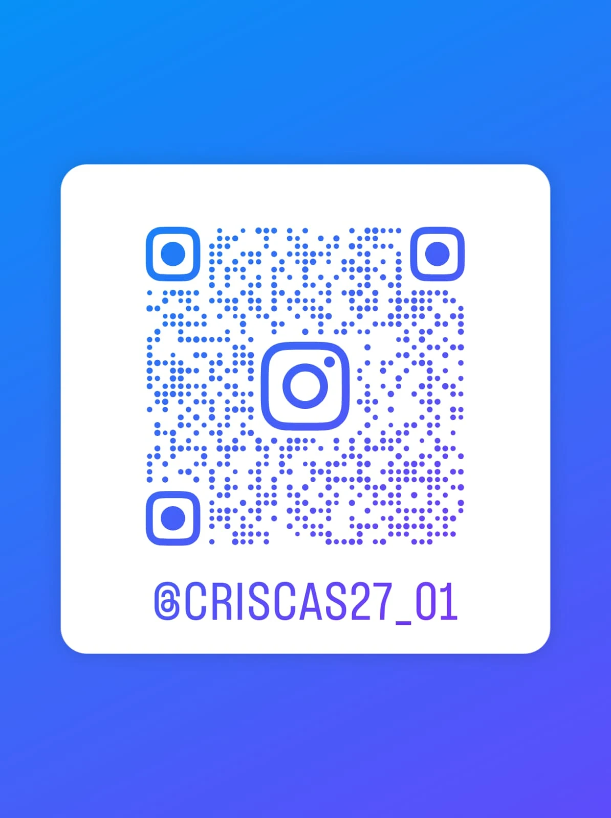 Código QR al Instagram @criscas27_01